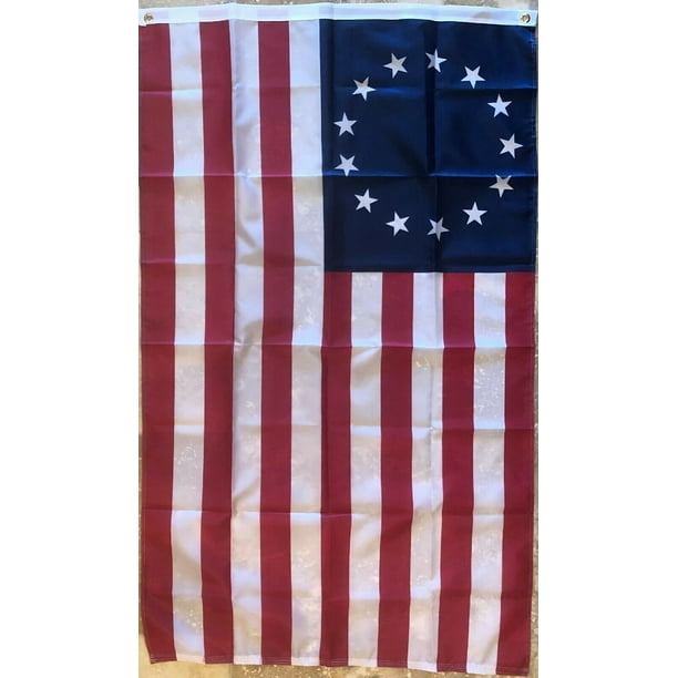 3x5 FT NYLON PRINT US AMERICAN BETSY ROSS 13 STAR USA HISTORIC FLAG ROUGH TEX ® 3x5 FT NYLON PRINT US AMERICAN BETSY ROSS 13 STAR USA HISTORIC FLAG ROUGH TEX ®